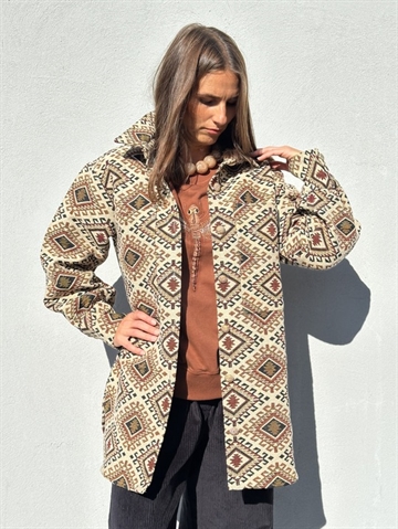 GASPAR Stockholm Jacquard Shirt 2510312 Skjortejakke Brown